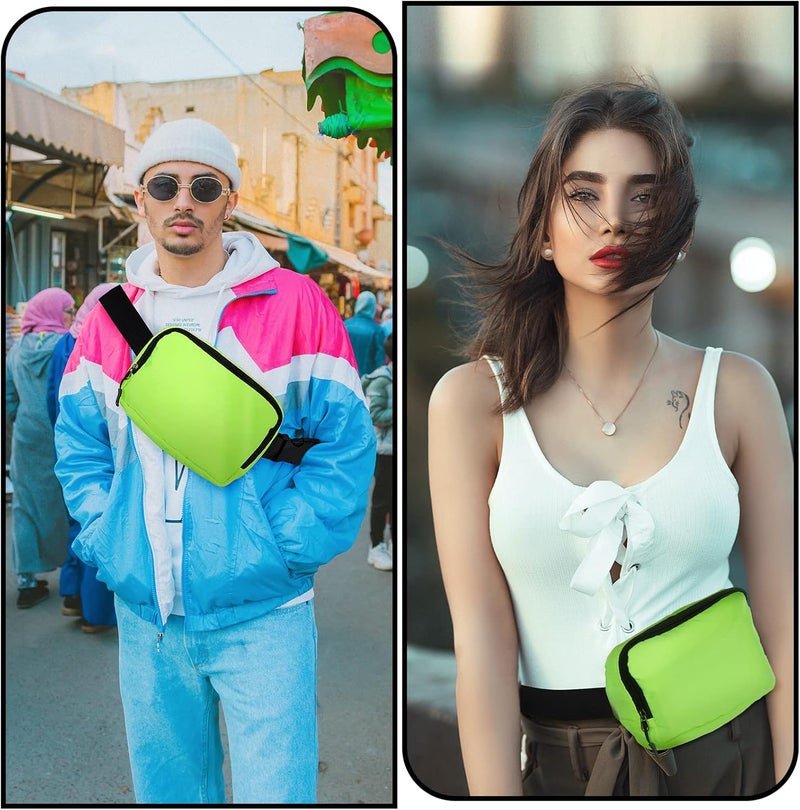Joysoda Fanny Pack,Belt Bag,40 Inch Asjustable Strap Everywhere Belt Bag,for Women and Men Green - Image 4